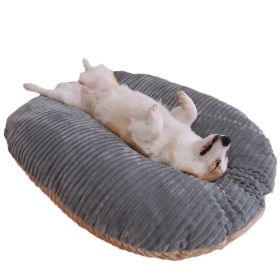 Kennel Four Seasons Universal Floor Mat Dog Mattress Pet Removable And Washable Sleeping Double-sided Mat (Option: S-Dog mat+bone pillow)