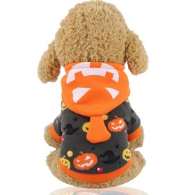 Pumpkin Lamp Pet Costume Funny Halloween Christmas Dog Clothes (Option: Pumpkin-L)
