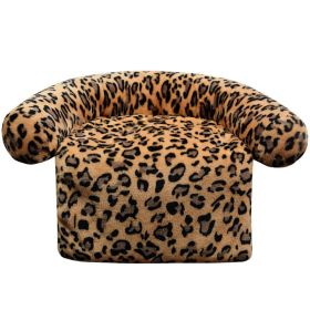 Pet Supplies Plush Kennel Sofa Blanket (Option: Orange Leopard-110x130cm1720G)