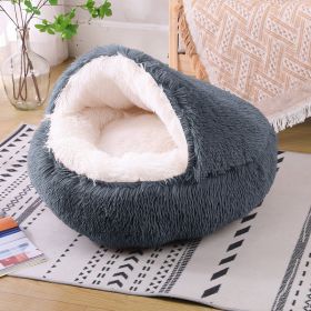 Waterproof Dog Kennel Warm Room Semi Enclosed (Option: Dark Grey-70cm)